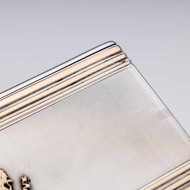 20th Century English Silver & 9k Gold Cigar Case from Cartier of New Bond St, 1929 For Sale - Image 18 of 18