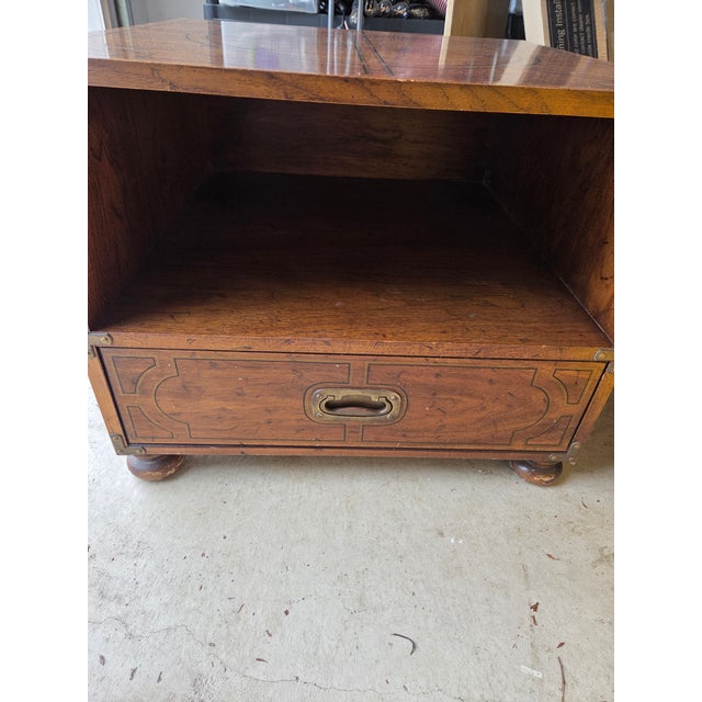 Coffee Drexel Oxford Square End Table or Commode For Sale - Image 8 of 9