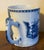 Blue Large Antique 18th Century Chinese Export Blue & White Porcelain Tankard Mug For Sale - Image 8 of 12