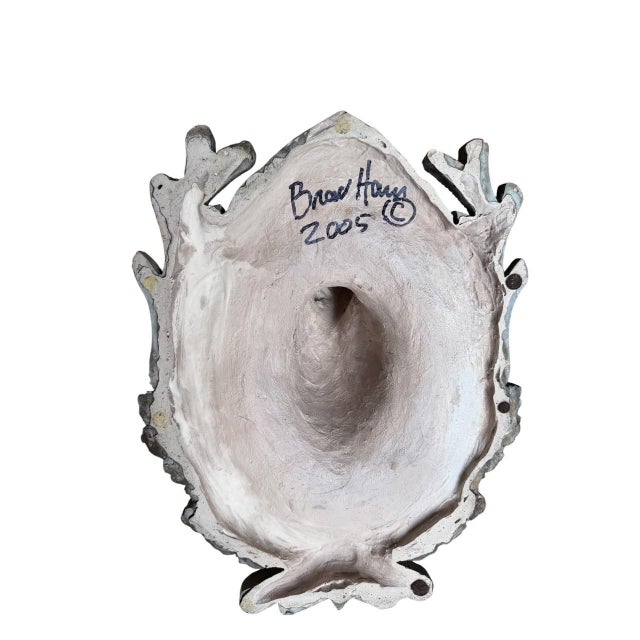 2000 - 2009 Cast Deer Head Ceramic Signed Brad Hamn 2005 American For Sale - Image 5 of 6