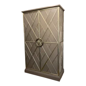 Global Views Williamsburg Modern Gray Wood Cabinet