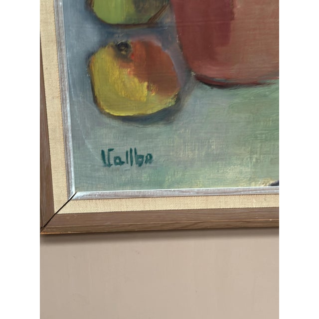 Mid-Century Modern Valbo, Still Life, 1960s, Oil on Panel, Framed For Sale - Image 3 of 18
