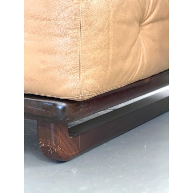 1980s Rosewood Italian Leather Chairs For Sale - Image 9 of 9