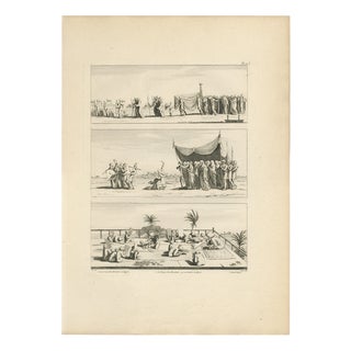 Dominique Baron Vivant Denon, Egyptian Processions and Daily Life, 1802, Engraving on Paper For Sale