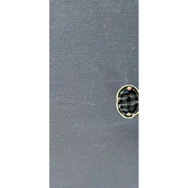 Wood George Smith Square Ottoman For Sale - Image 7 of 7