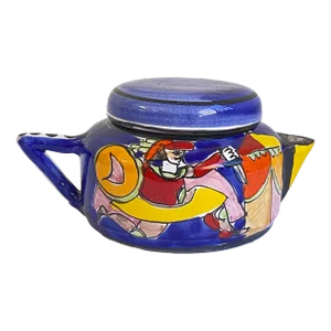 Mid 20th Century Majolica Tea Pot by La Musa, Italy