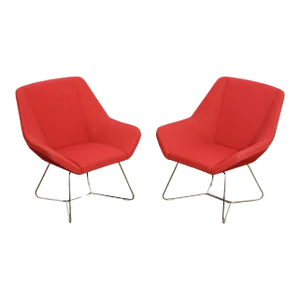 2010s Keilhauer Mid-Century Modern Style 'Cahoots' Lounge Chairs - A Pair