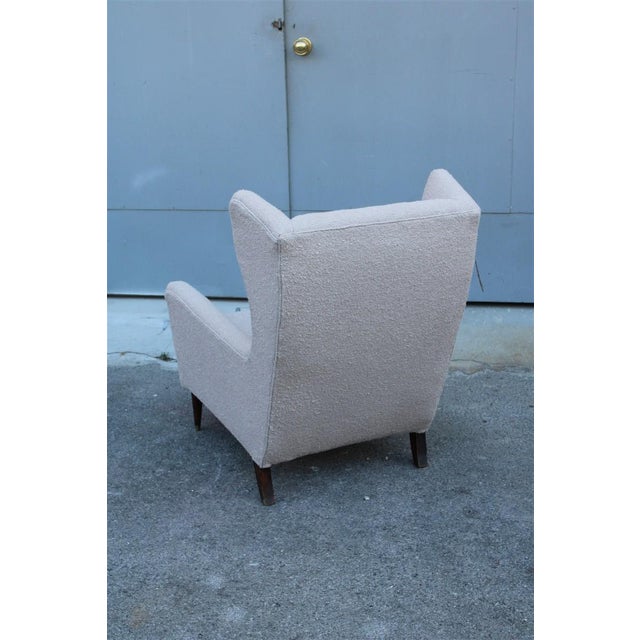 Italian High-Back Armchair, Italy, 1950s For Sale - Image 14 of 16