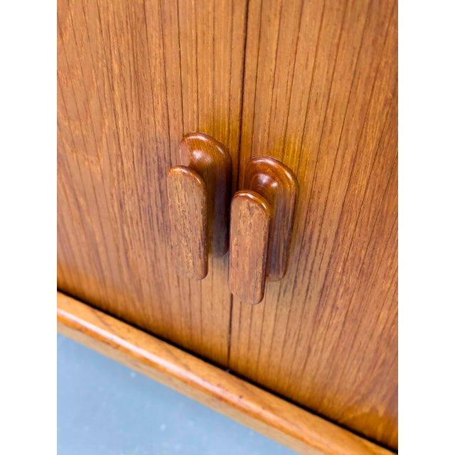 Danish Teak Sideboard with Tambour Doors from CFC Silkeborg, 1970s For Sale - Image 12 of 18