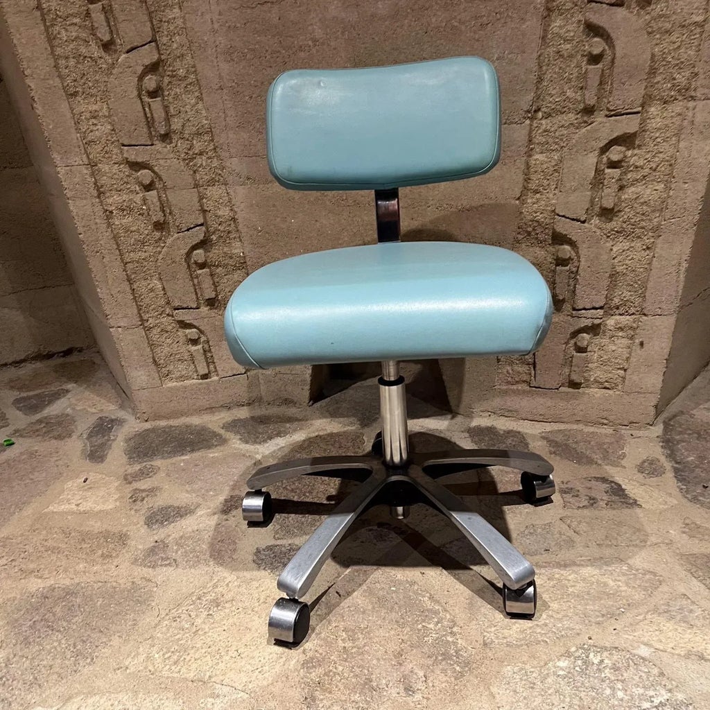 1970s Deluxe Brewer Desk Chair Doctor Stool Del Tube Corp | Chairish