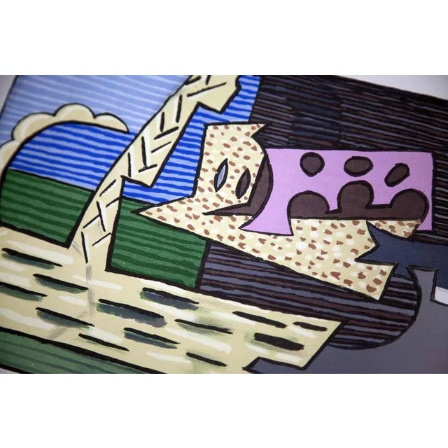 Pablo Picasso 1940s Vintage Pablo Picasso "The Basket" Rare Limited Edition, Carman Press, Custom Framed For Sale - Image 4 of 5