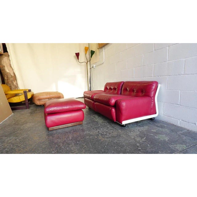 Mario Bellini for B&b Italia Amanta Sectional Sofa/Lounge Chairs, 1973 - Set of 3 For Sale - Image 9 of 11