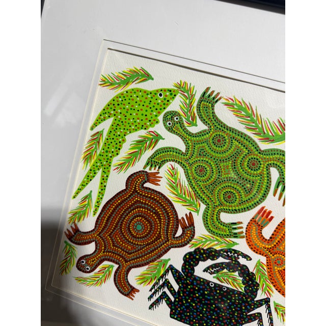 Glass Celestial Meets the Sea Bhil Tribal Art For Sale - Image 7 of 13