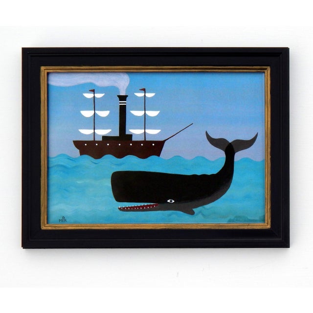 Matt Rix, Naive Style Maritime Sperm, 2000s, Print, Framed For Sale - Image 6 of 11