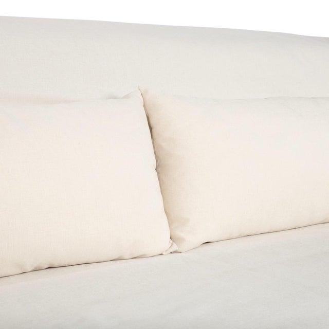 Textile Multy Fabric Three-Seater White Cream Sofa Bed by Ligne Roset For Sale - Image 7 of 12