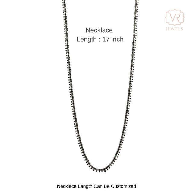 7.5 Carat Round Cut Black Diamond Riviera Tennis Necklace in 18k White Gold For Sale - Image 12 of 18