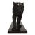 1920s German Christian Aeckerlin Bronze Striding Lioness Sculpture, Chocolate Patina For Sale - Image 4 of 11