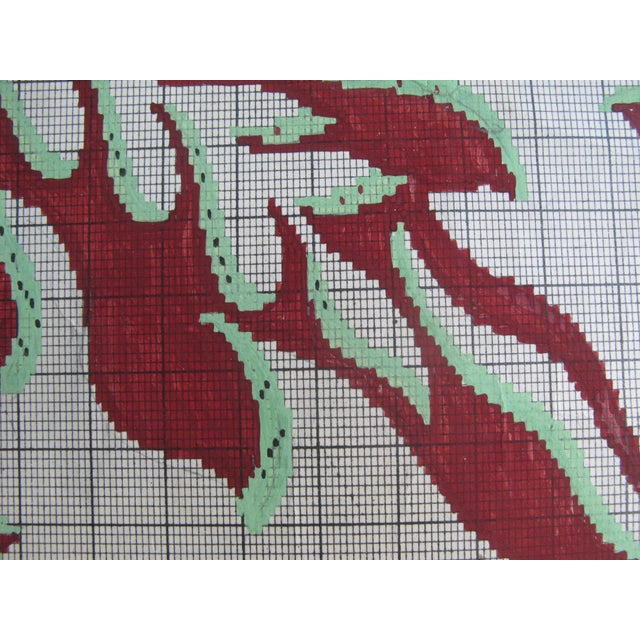 1920s Antique Jacquard Design on Paper For Sale - Image 5 of 7