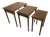 Set of Mid-Century Inlaid Trojak Tables, Set of 3 For Sale