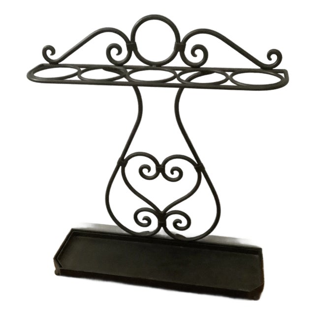 Vintage, Pierre Deux, French Country, Cast Iron Umbrella Stand For Sale