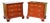 Baker Furniture Chippendale Mahogany Nightstands—A Pair For Sale