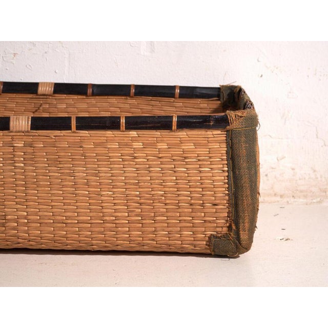 Brown Vintage Kōri Trunk in Willow Wicker, Japan, 1920 For Sale - Image 8 of 12