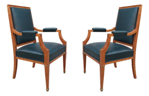 1930s Pair of De Coene Frères Art Deco Armchairs