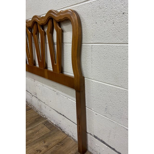 Vintage Full Size French Provincial Style Headboard For Sale - Image 4 of 10