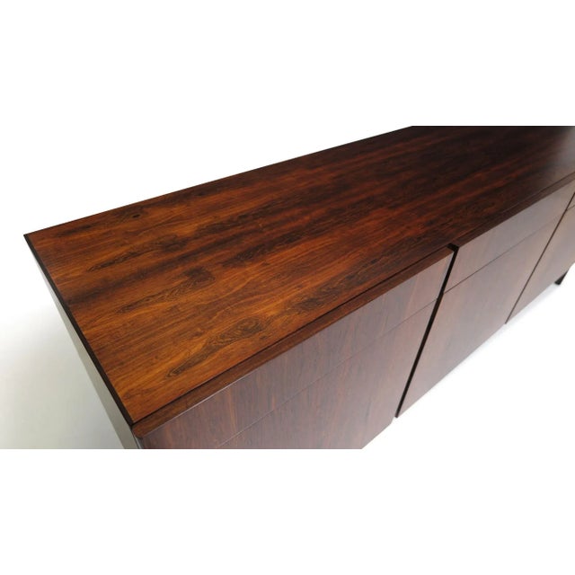 Brown Mid 20th Century Ib Kofod Larsen Danish Rosewood Credenza For Sale - Image 8 of 10