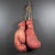 Large Vintage Gold Smith Leather Boxing Gloves C.1950 For Sale - Image 4 of 4