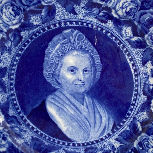 Flow blue porcelain plate made in England. From an original miniature by Robertson. Ridgways "Josephine" series. Late...