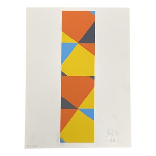 Max Bill, Geometric Composition, Screen Print, 1988 For Sale