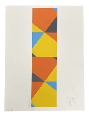 Max Bill, Geometric Composition, Screen Print, 1988