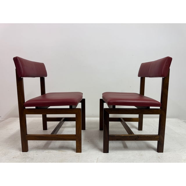 Vintage Danish Leather Dining Chairs, 1960s, Set of 6 For Sale - Image 15 of 18