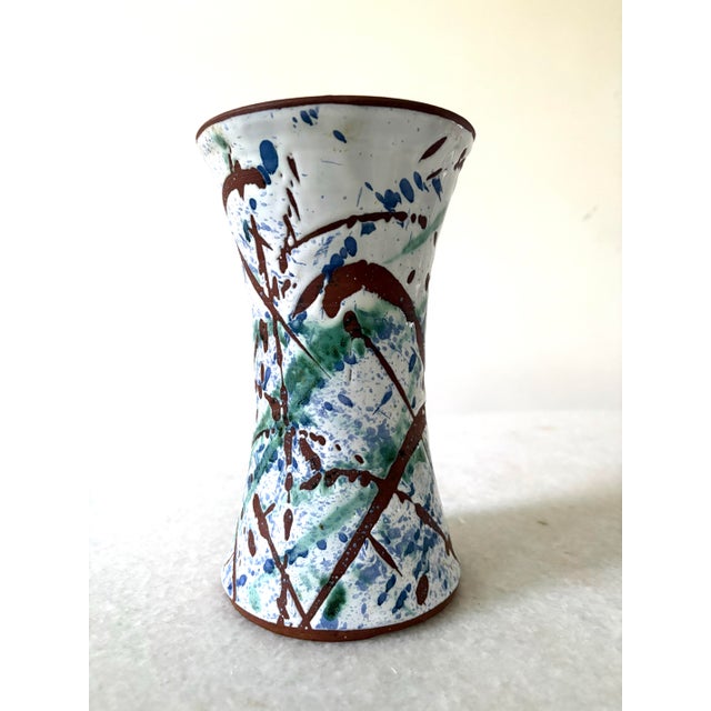 Waterford Mid-Century Waterford Pottery Handmade Vase For Sale - Image 4 of 6