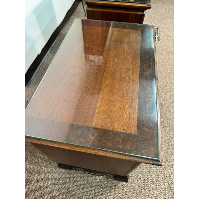 1980’s Pair of Broyhill Premier Ming Dynasty Nightstands For Sale - Image 9 of 10