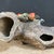 Vintage Shiwan Pottery Monkey & Baby Sculpture With Peaches - 12" Tall For Sale - Image 4 of 9
