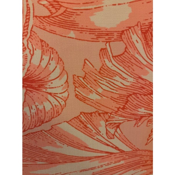 Meg Braff Meg Braff Nassau Light Coral Backed Fabric 7 Yards For Sale - Image 4 of 5