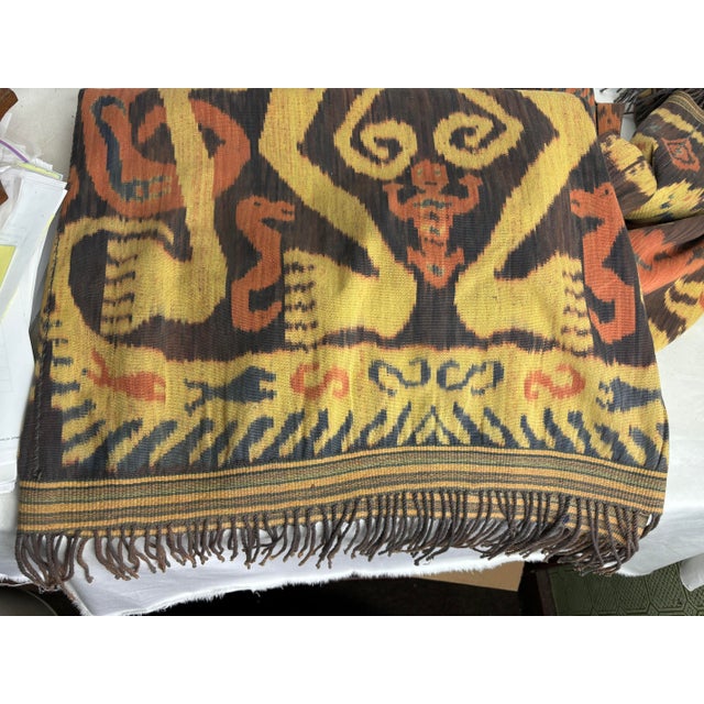 Ikat With Fringe For Sale - Image 4 of 5