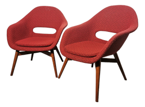 Set of Shell Armchairs by Miroslav Navratil, 1960s