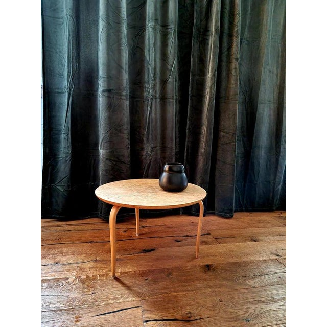 Bruno Mathsson Scandinavian Modern Annika Side Table in Birch attributed to Bruno Mathsson, 1974 For Sale - Image 4 of 12