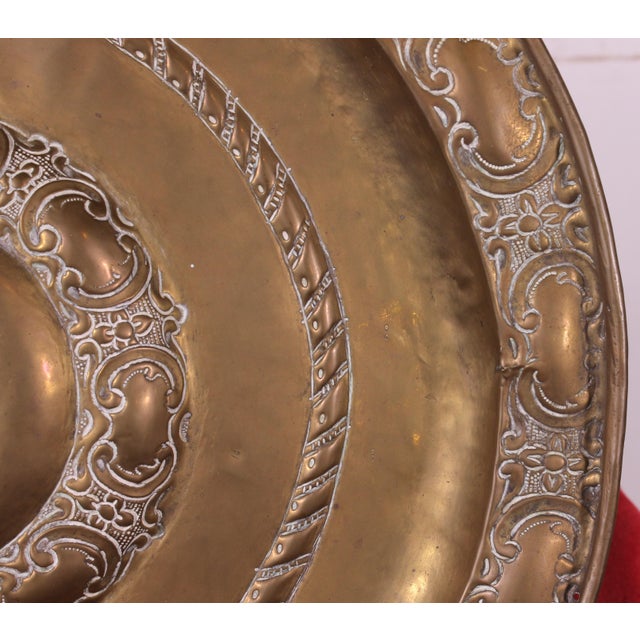 18th Century Brass Offering Dish, France For Sale - Image 4 of 8