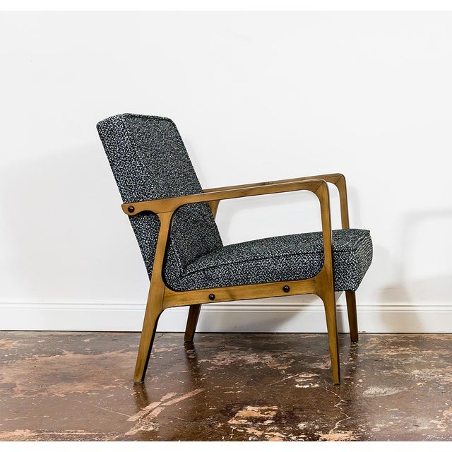 Large Mid-Century Armchair in Black, 1960s For Sale - Image 15 of 15