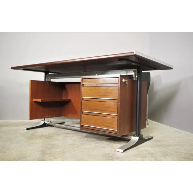 Desk & 2 Chairs from Fantoni, 1960s, Set of 3 For Sale - Image 6 of 17