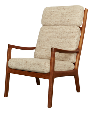 Mid-Century Modern Teak Senator Highback Chair by Ole Wanscher for Poul Jeppesen, 1960s