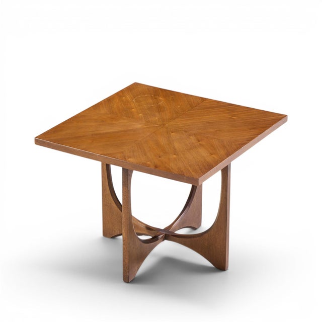 Broyhill Brasilia Mid Century Walnut Side Tables - Pair For Sale - Image 11 of 11
