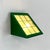 1980s Green Triangolo Outdoor Wall Light from Goccia Illuminazione, 1980s For Sale - Image 5 of 12