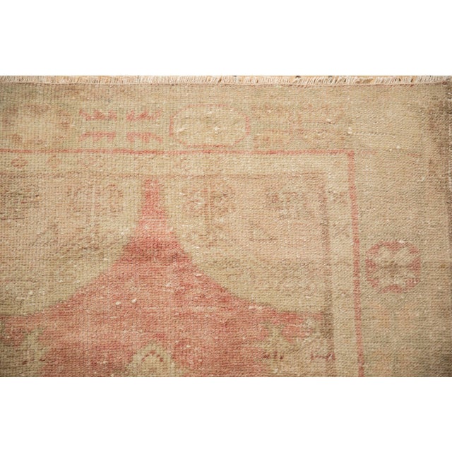 Old New House Vintage Distressed Oushak Rug Runner - 2'9" x 5'1" For Sale - Image 4 of 9