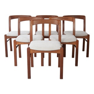 Vintage Danish Dining Chairs, 1960s, Set of 6 For Sale