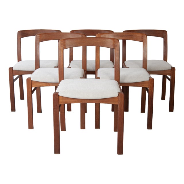Vintage Danish Dining Chairs, 1960s, Set of 6 For Sale